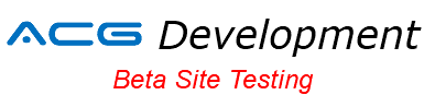 ACG Development Beta Site Testing