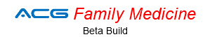 ACG Family Medicine Beta Build